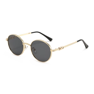 Retro Round Sunglasses Polarized UV400 Metal Carved Frame Vintage Trendy For Men Women Fashion Outdoor Eyewear