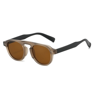 Vintage Round Sunglasses TR90 Frame UV400 Protection Lightweight Fashion Eyewear For Men And Women