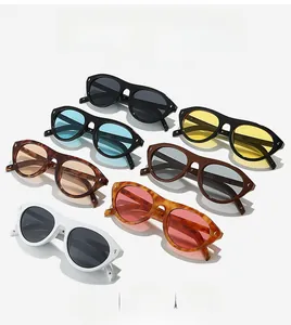 Collection of retro cat-eye rivet sunglasses in various frame colors and tinted lenses