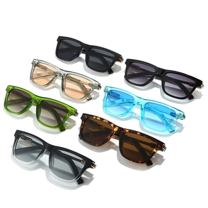 Set di occhiali da sole retrò con montatura piccola in vari colori e dettagli in metallo