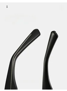 Vue détaillée des branches ergonomiques incurvées pour un port de lunettes confortable