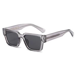 Lunettes De Soleil Polarisées Carrées Rétro Mode Grande Monture PC Branche Métallique Protection UV400 Voyage Hommes Femmes