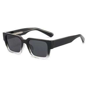 Lunettes de soleil polarisées carrées avec monture dégradée et charnières à ressort