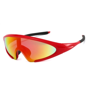 Sports Cycling Sunglasses PC TR90 Frame One Piece Lens UV400 Protection Windproof Outdoor Running Hiking Unisex Adults
