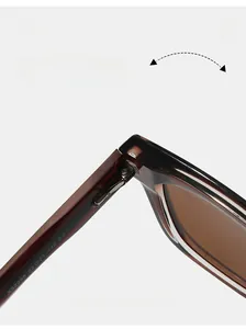 Macro detail of a durable metal hinge on vintage tortoiseshell polarized sunglasses