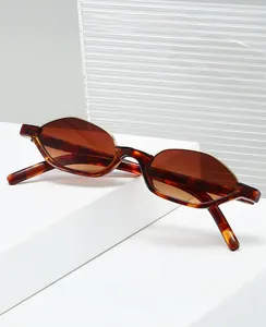 Detailed shot of retro cat-eye sunglasses with tortoise frame and gold metal accents