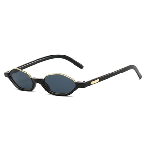 Retro Cat Eye Sunglasses UV400 Protection Plastic Metal Frame Vintage Y2K Narrow Oval Fashion For Women Men