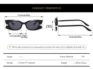 Tableau des tailles détaillé avec mesures pour lunettes de soleil monture papillon