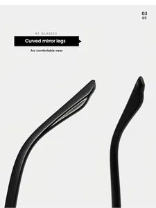 Vue macro des branches noires mates incurvées de lunettes papillon pour plus de confort