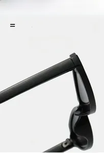 Detail of lightweight oval sunglasses frame with high elasticity and glossy finish