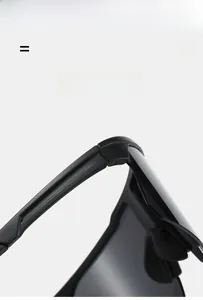 Détails des charnières élastiques légères sur des lunettes de soleil de cyclisme de qualité