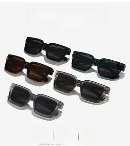 Minimalist square polarized sunglasses collection in assorted colors with matte finish