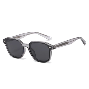 Square Polarized Sunglasses Retro Geometric PC Frame With Metal Pin TAC Lens UV400 Protection Outdoor Fashion Eyewear