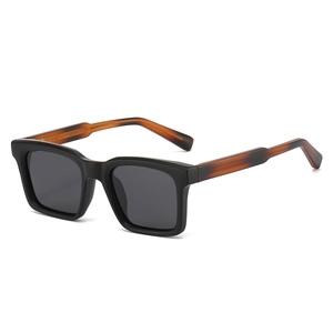 Square Polarized Sunglasses For Men And Women Retro Plastic Frame Metal Pin UV400 Protection Fashion Outdoor Shades
