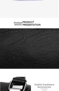 Détail de la texture cuir grainé noir et des ferrures en métal argenté du sac à bandoulière