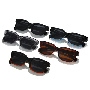 Flat top square sunglasses set in various candy colors with polarized lenses for unisex style
