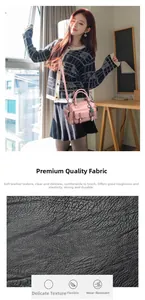 Macro detail of high-quality pink soft leather texture and durable material of the tote bag