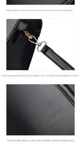 Details von goldenem Reißverschluss und Beschlägen auf schwarzer Krokodilleder-Handtasche