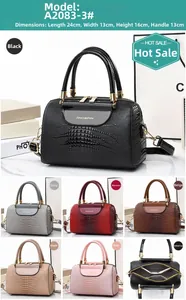 Lizard-texture bucket bag details showing six colors and 24x13x16cm dimensions