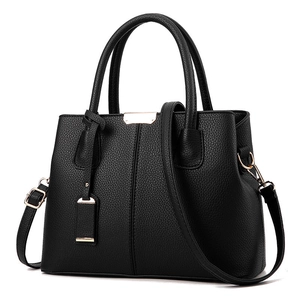 Women PU Leather Handbags Large Capacity Lychee Pattern Top Handle Tote Bag Crossbody Business Commuting