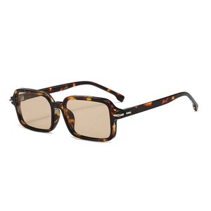 Retro Square Sunglasses PC Frame AC Lens UV400 Protection Metal Hinge Vintage Trendy Eyewear For Unisex Outdoor Travel