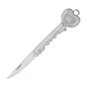 Mini OK Klappmesser Schlüsselform tragbares Edelstahl Taschenmesser für Outdoor Schlüssel