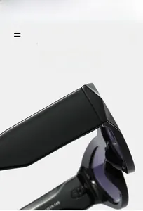 Detailed close-up of durable hinges on thick-rimmed vintage cat eye punk sunglasses