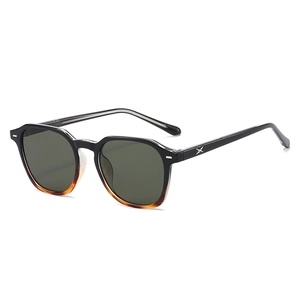 Lunettes De Soleil Carrées Rétro Pour Femmes Et Hommes Protection UV400 Voyage En Plein Air Mode Cadre Polygone TR90 PC