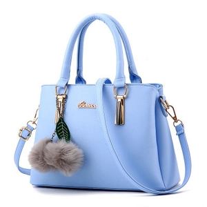 Sac À Main Femme Mode Cuir PU Bandoulière Avec Pompon Charme Élégant Sac À Main Pour Le Travail Quotidien