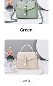 Détails des sacs à main vert et blanc cassé en similicuir mat avec fermoir cœur