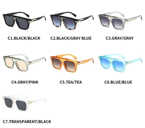 Sélection de lunettes de soleil oversize élégantes en plusieurs coloris avec accents dorés