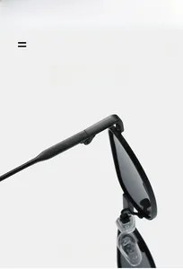 Detail of high-elasticity matte sunglasses featuring durable metal hinges and silicone nose pads