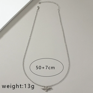 Hip hop silver eagle pendant necklace with 50+7cm chain for men and women