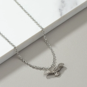 Eagle Pendant Necklace Alloy Soaring Bird Hip Hop Punk Style Gothic Vintage Statement Jewelry For Men Women