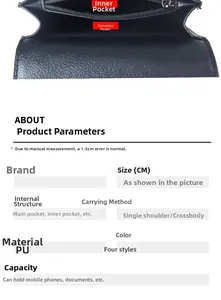 Detailed internal structure of houndstooth crossbody bag showing main and zipper pockets