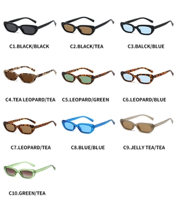 Multiple color options for oval sunglasses from classic black to leopard print and jelly tea