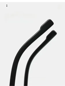Detailed macro view showing the curved ergonomic temple design for comfortable eyewear