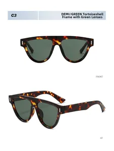 Détails de lunettes de soleil carrées écaillées avec verres verts sous plusieurs angles