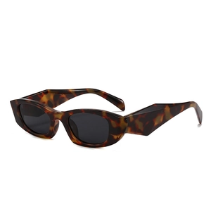 Lunettes De Soleil Yeux De Chat Rétro Monture PC Protection UV Mode Lunettes Ovales Streetwear Party Unisexe