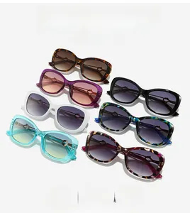 Collection of square butterfly sunglasses in assorted colors including tortoiseshell and black