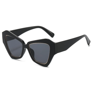 Fashion Polygon Cat Eye Sunglasses PC Frame UV400 Protection Trendy Gradient Lens For Women Men Outdoor Eyewear