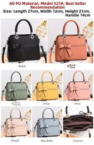Internal view of large PU leather crossbody bag with multiple color options and dimensions