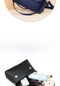 Umhängetasche mit Litchi-Textur und großem Fassungsvermögen für Regenschirm und mehr