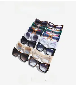 Detailed collection of trendy cat-eye sunglasses and blue light glasses in multiple colors