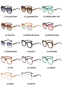 Collection de montures carrées surdimensionnées en plusieurs coloris