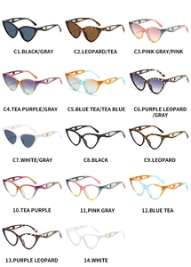 Macro view of butterfly sunglasses collection with hollow metal temple details and gradient lenses