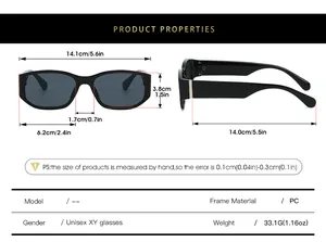 Size chart showing exact frame dimensions and weight for curved lens sunglasses