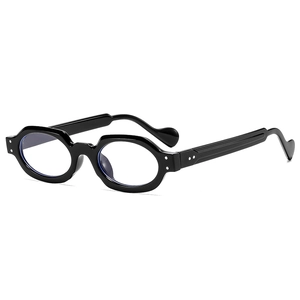 Retro Oval Frame Optical Glasses Anti Blue Light Blocking Irregular Geometric Acetate Frame Eyewear For Women