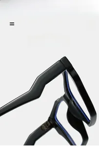Detail of durable hinge and flexible temples on black cat-eye glasses frames