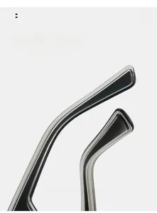 Macro detail of ergonomic black curved sunglasses legs for comfortable wear